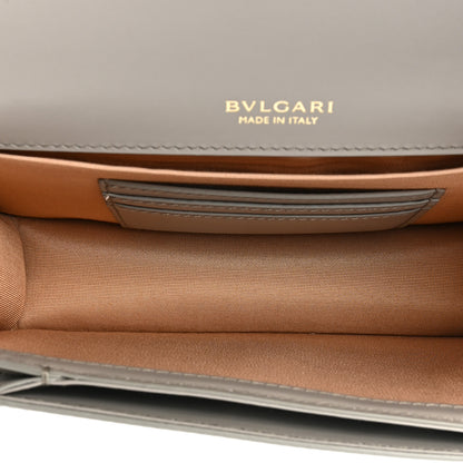 Bulgari Calfskin Serpenti Forever East West Shoulder Bag Opal Grey 6 of 14