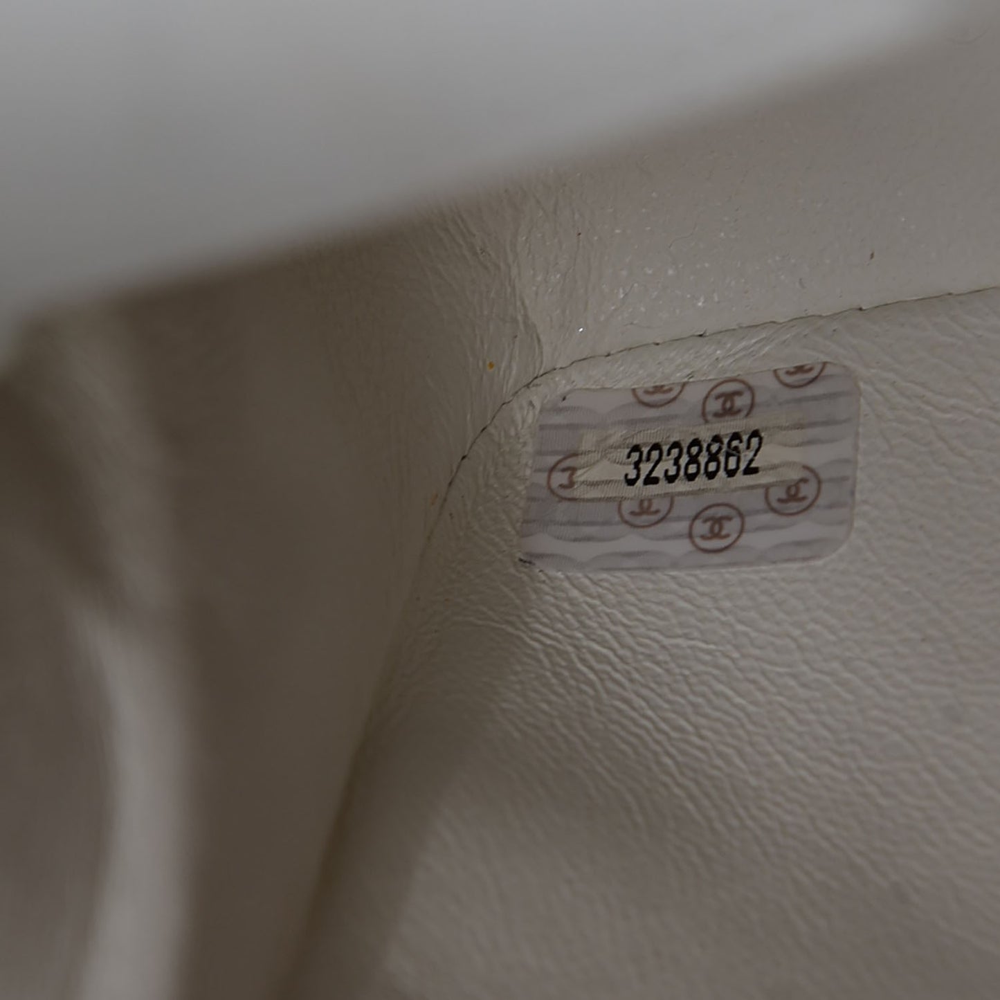 Quilted Lambskin Small Single Flap White