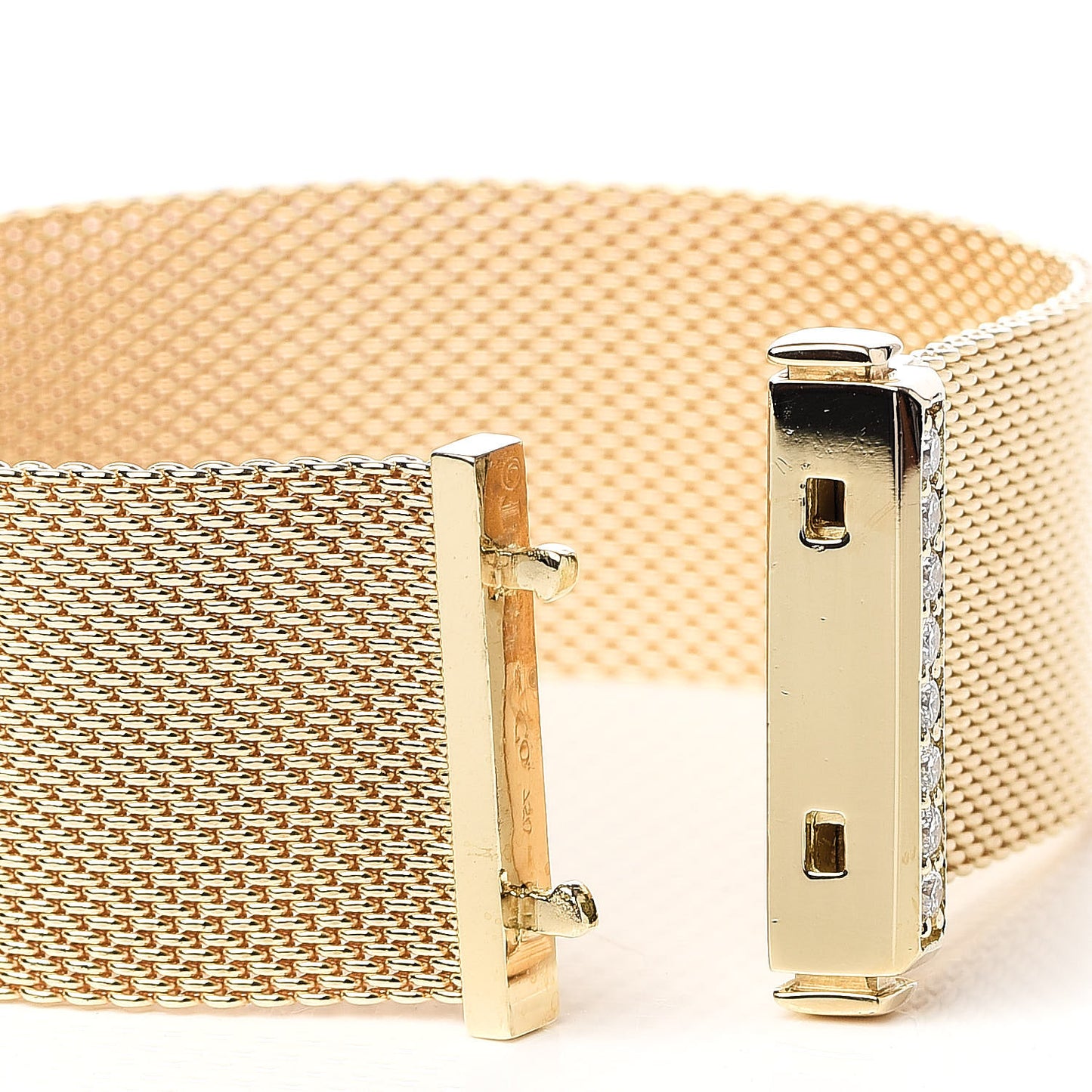 18K Yellow Gold Diamond Somerset Mesh Bracelet