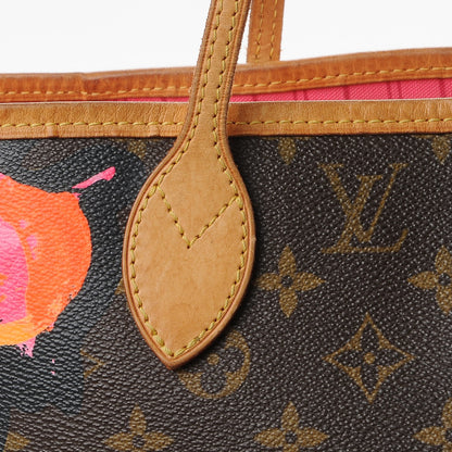 Louis Vuitton Monogram Roses Neverfull MM 12 of 15
