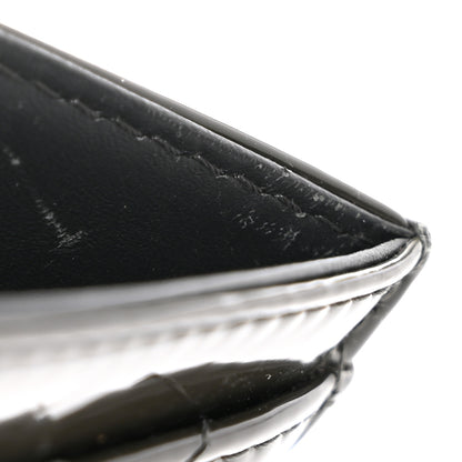 Chanel Patent Quilted Card Holder Dark Grey 11 of 11
