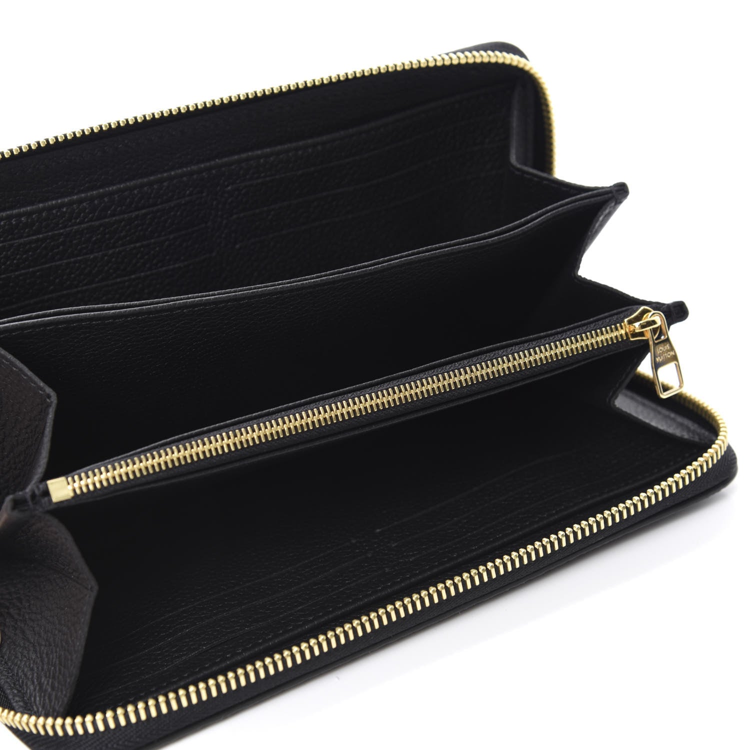 Louis Vuitton Empreinte Monogram Giant Zippy Wallet Black Beige 5 of 7