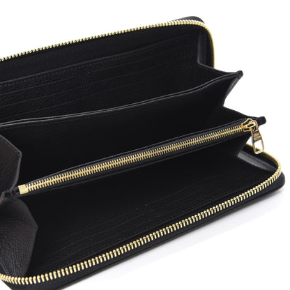 Louis Vuitton Empreinte Monogram Giant Zippy Wallet Black Beige 5 of 7