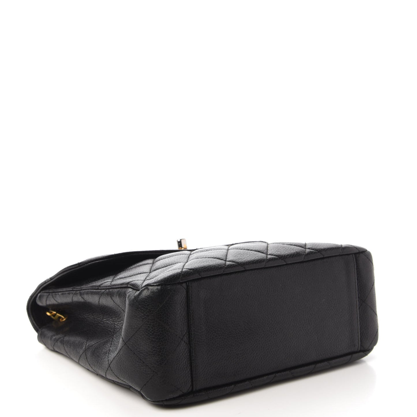 Caviar Quilted Small Single Flap Black