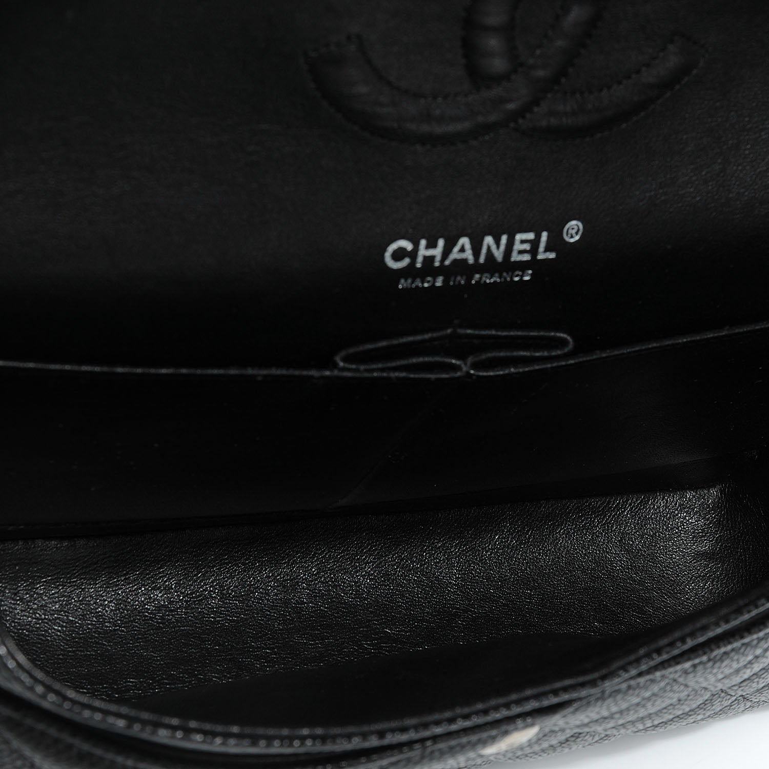 Chanel Caviar Quilted Medium Double Flap Black 7 of 8