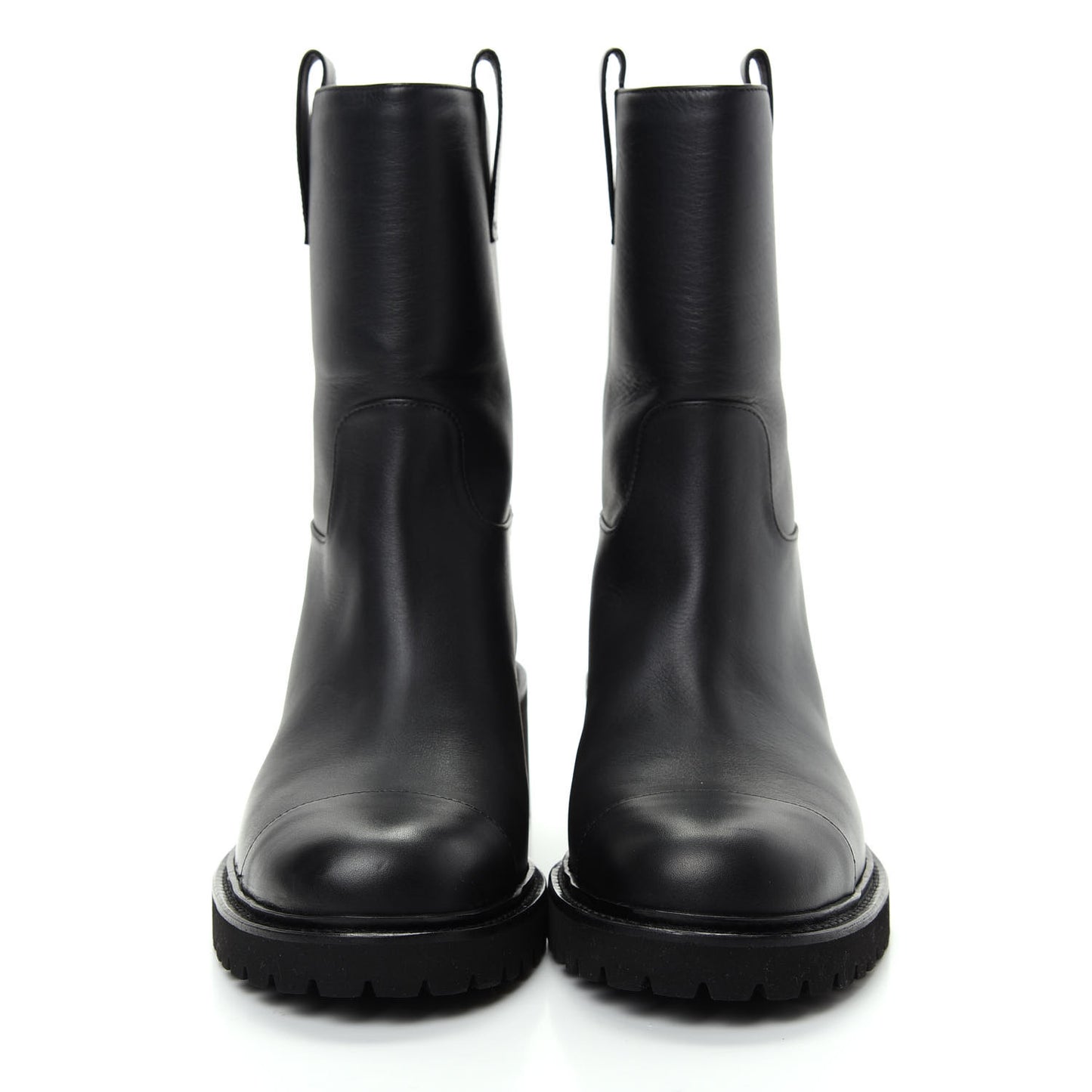 Calfskin CC Ankle Boots 39 Black