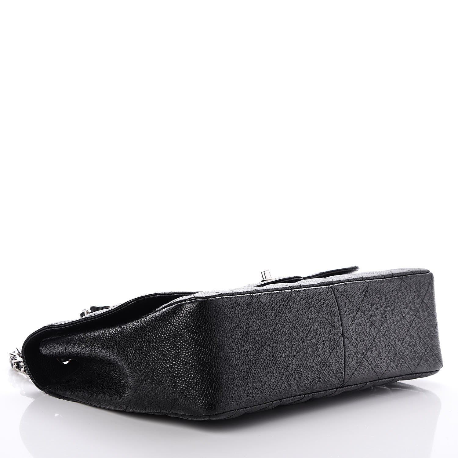 Chanel Caviar Quilted Jumbo Single Flap Black 5 of 10