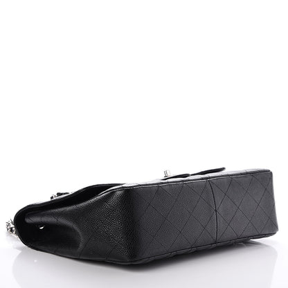 Chanel Caviar Quilted Jumbo Single Flap Black 5 of 10