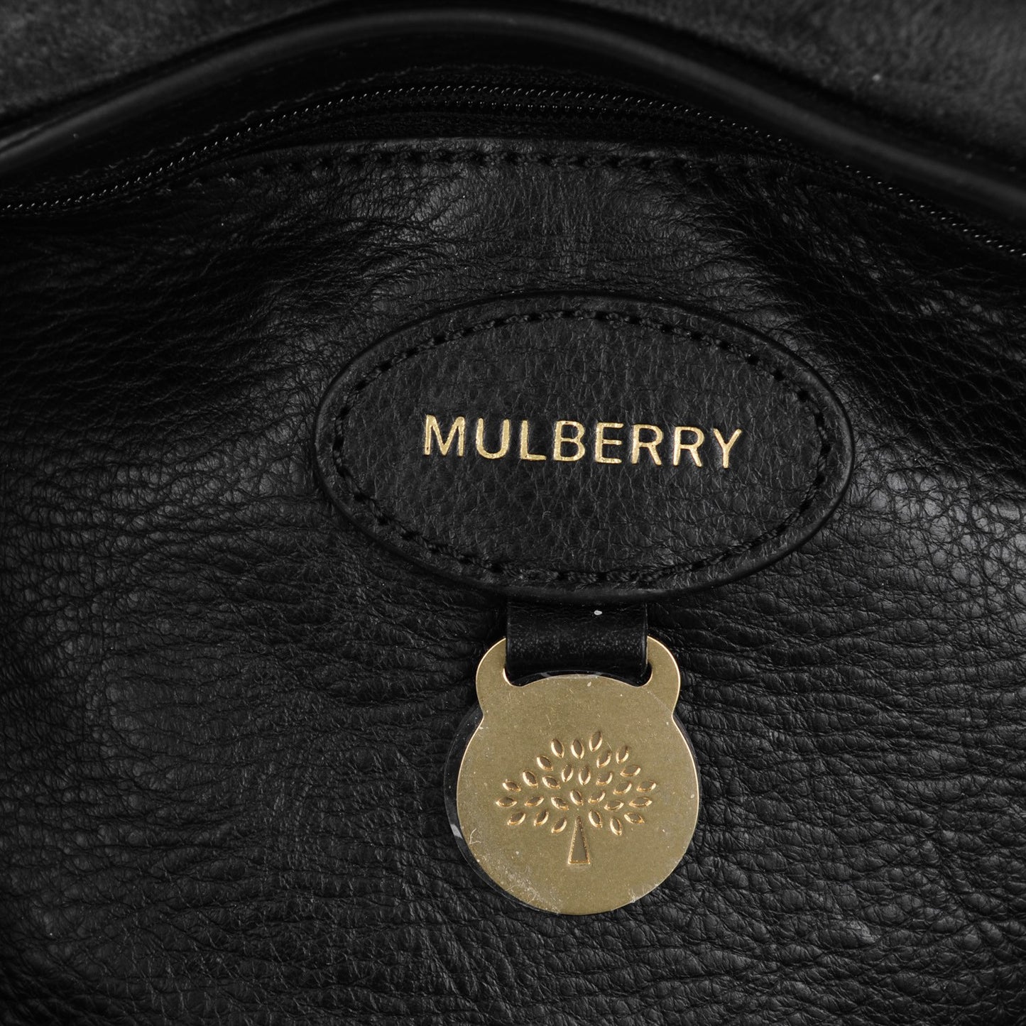 Natural Leather Small Bayswater Black