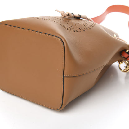 Fendi Vitello Grace F is Fendi Stamp Patch Perforated Small Mon Tresor Bucket Bag Nocciola 8 of 9