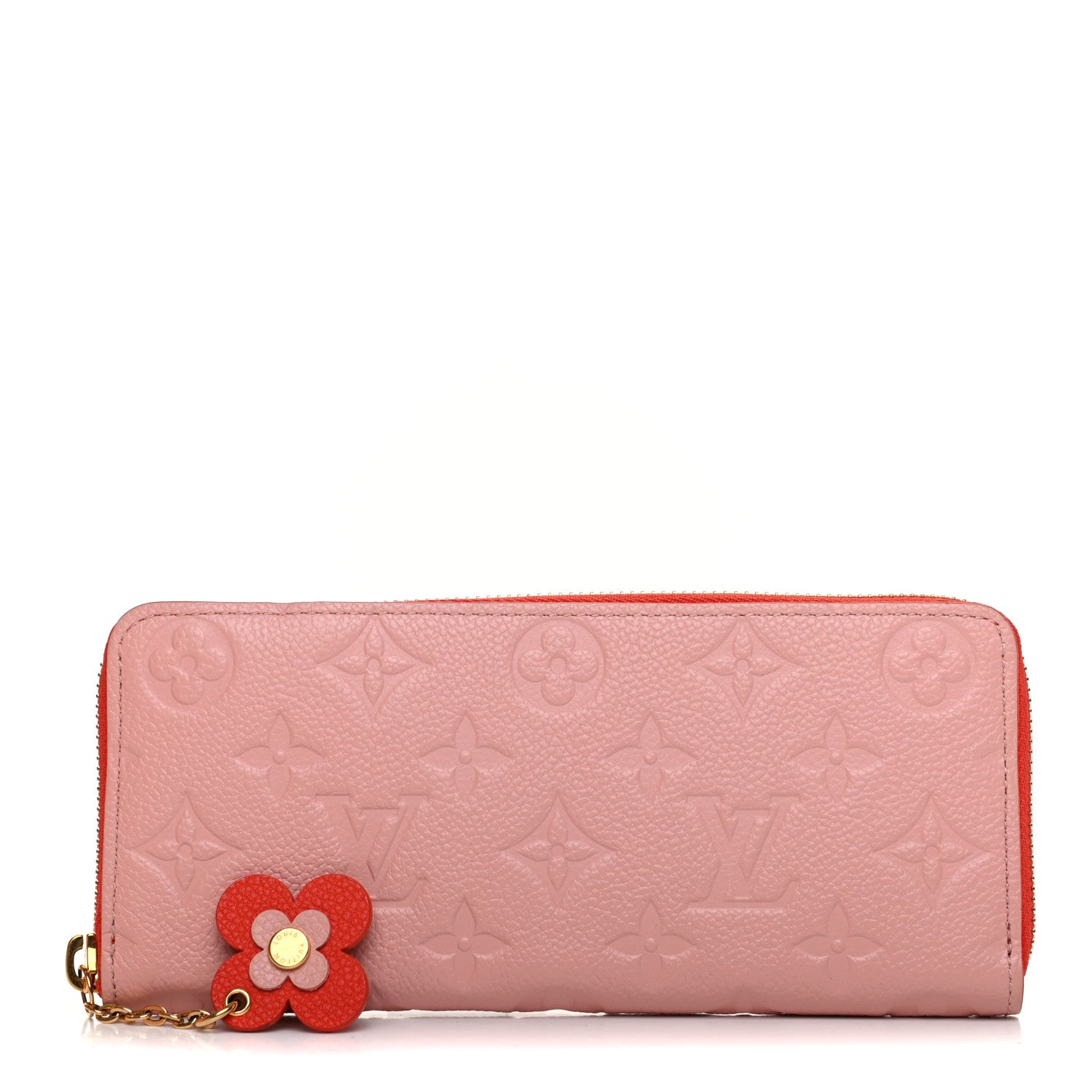 Louis Vuitton Empreinte Blooming Flowers Clemence Wallet Rose Poudre 1 of 9