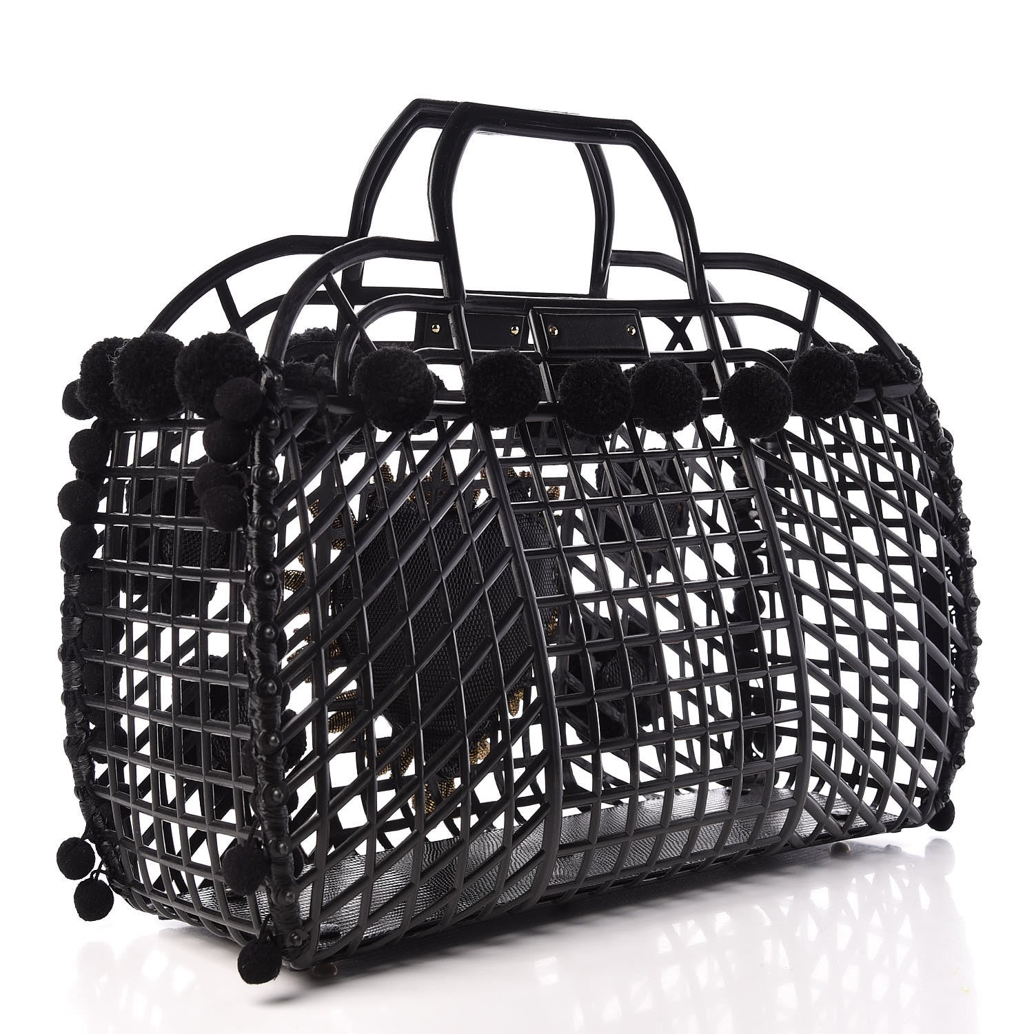 Dolce & Gabbana PVC Cage Market Tote Black 3 of 9