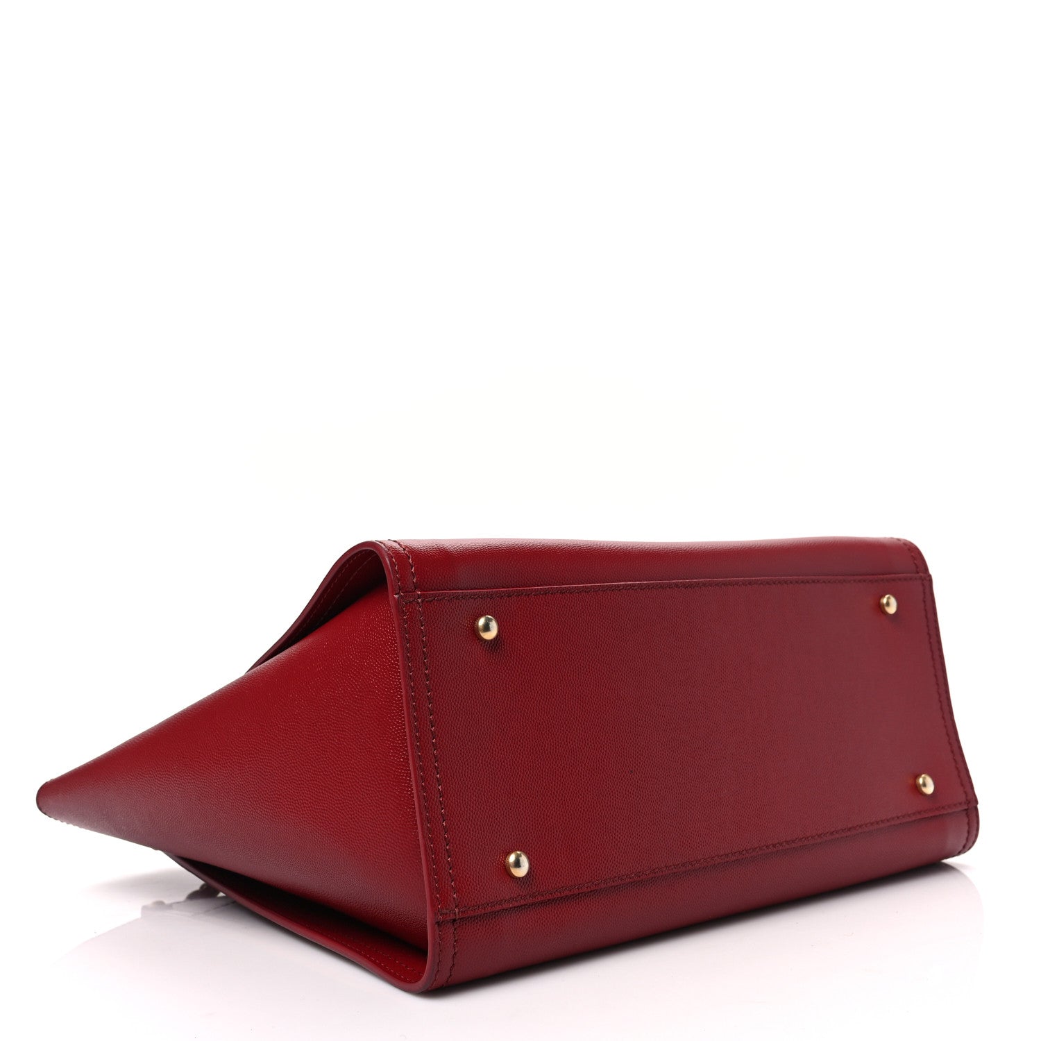 Chanel Caviar Small Studded Deauville Tote Burgundy 4 of 7