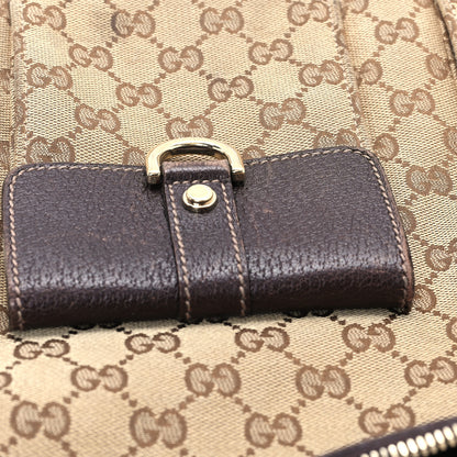 Gucci Monogram Pocket Hobo Brown 12 of 16