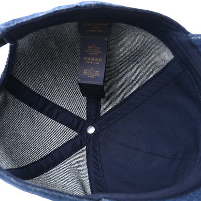 Louis Vuitton Denim Script Cap S Blue 7 of 8