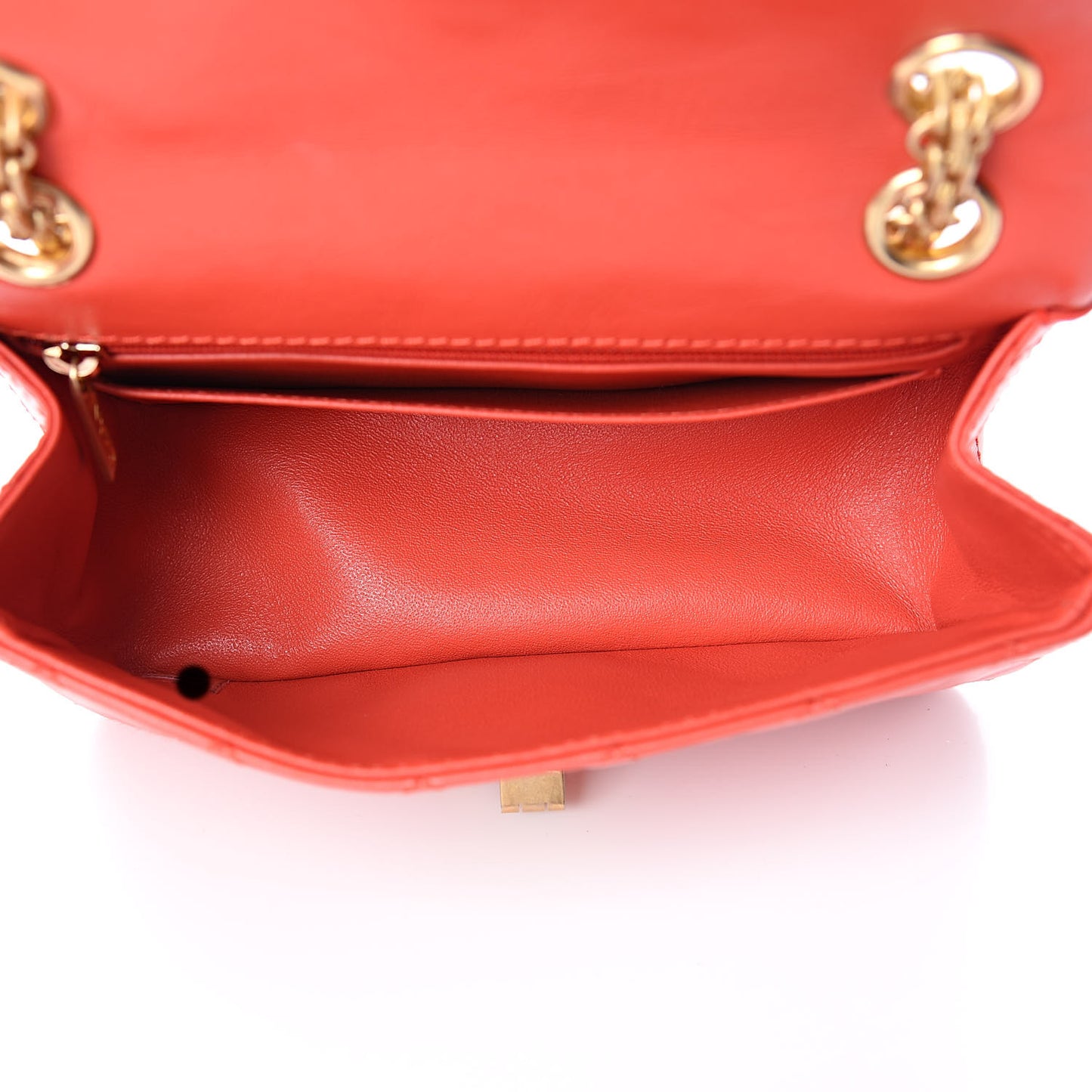 Aged Calfskin Quilted 2.55 Reissue Mini Flap Red