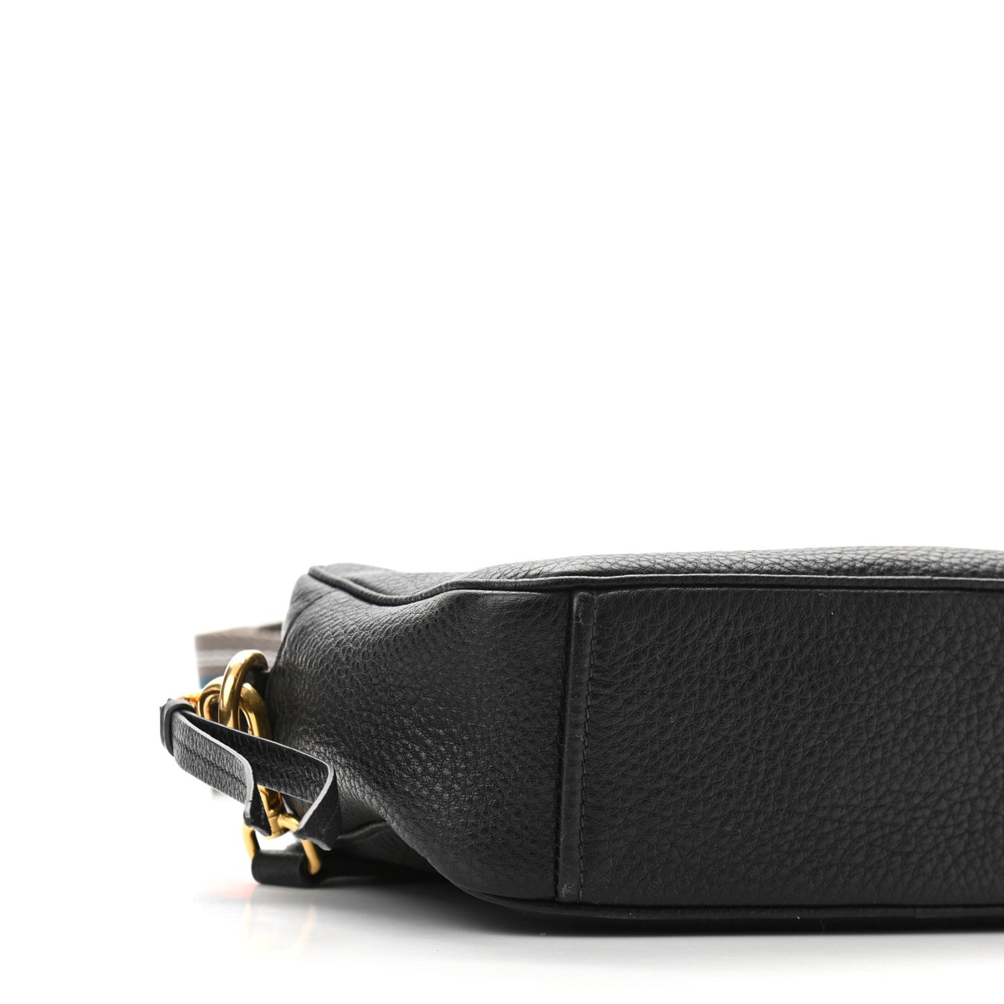 Vitello Daino Camera Crossbody Black