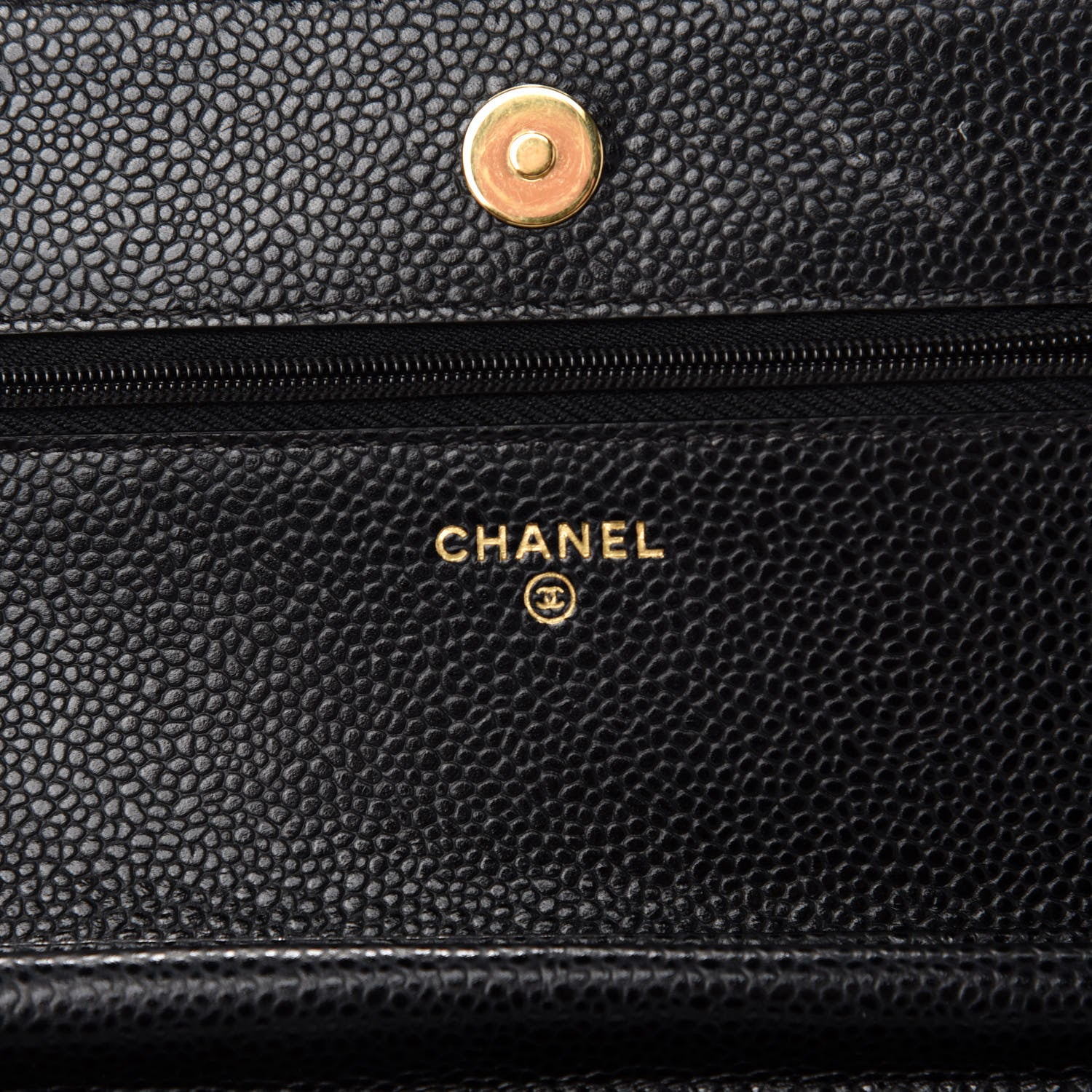 Chanel Caviar Quilted Wallet On Chain WOC Black 8 of 12