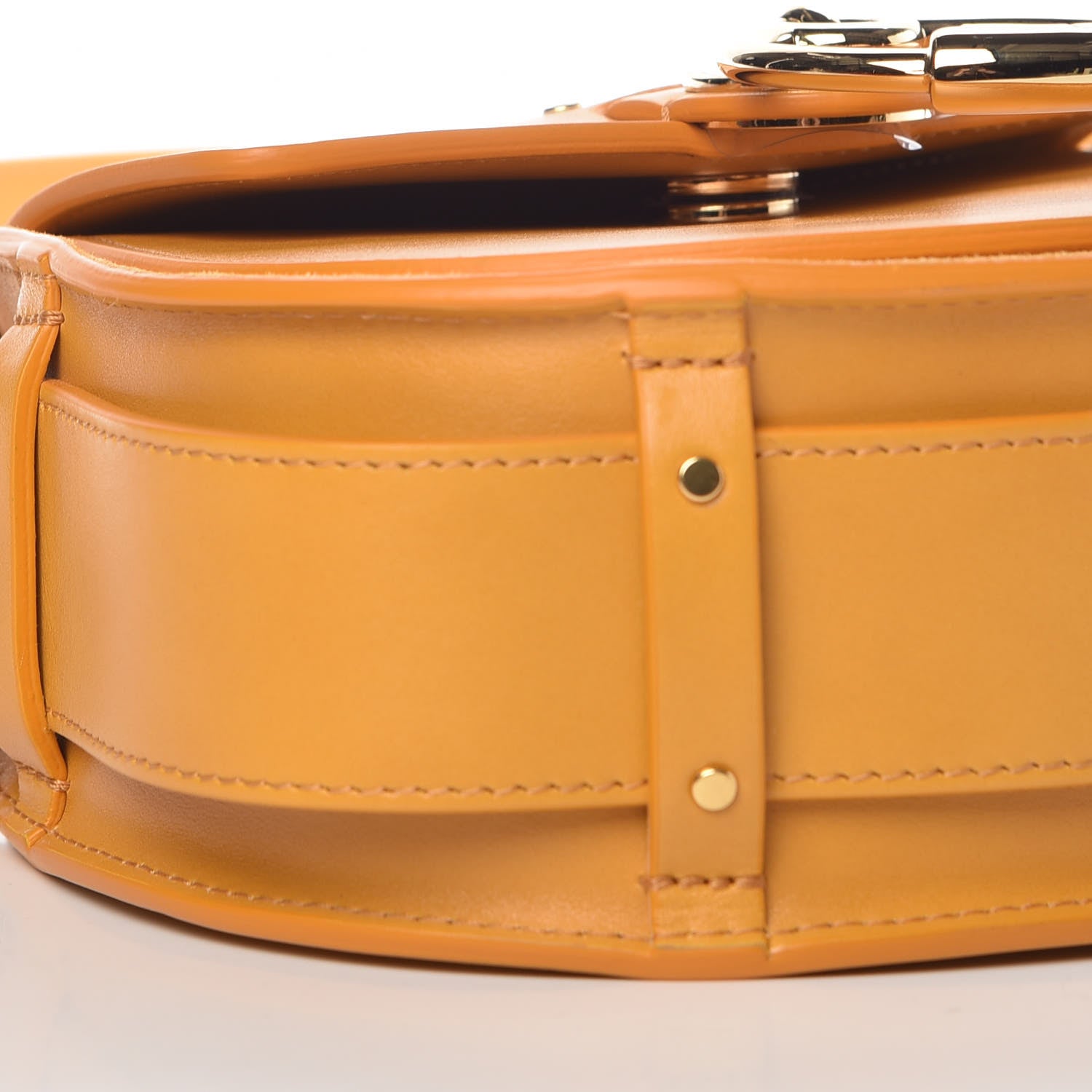 Chloe Calfskin Small Tess Bag Burning Camel 8 of 9