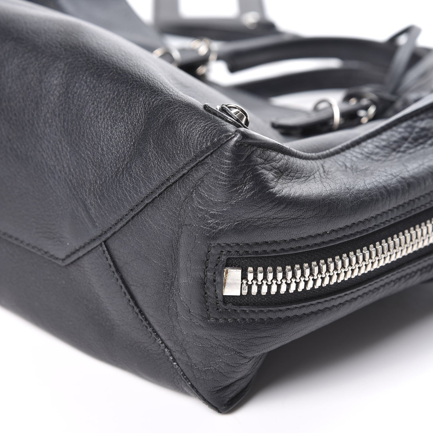 Balenciaga Veau Papier A6 Zip Around Tote Black 6 of 10