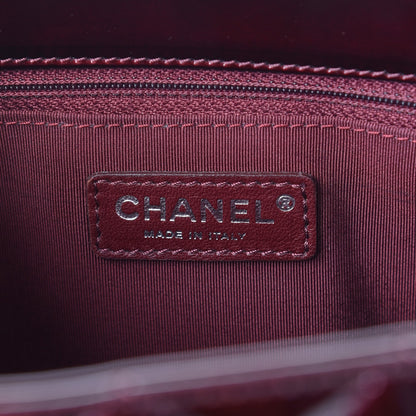 Chanel Patent Grand Shopping Tote GST Dark Bordeaux 6 of 10
