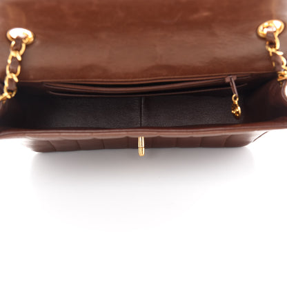 Chanel Lambskin Vertical Quilted Medium Single Flap Brown 4 of 9