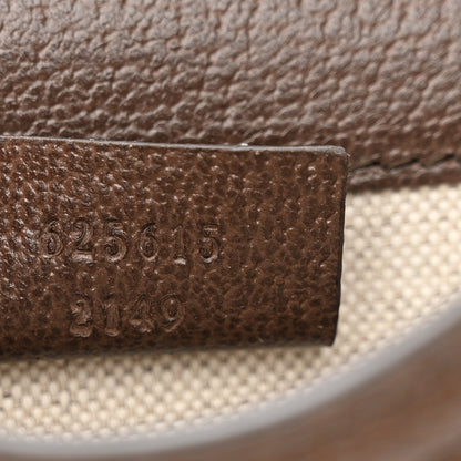 Gucci Monogram Jumbo GG Textured Dollar Calfskin Mini Horsebit 1955 Crossbody Bag Camel Ebony New Acero 7 of 10