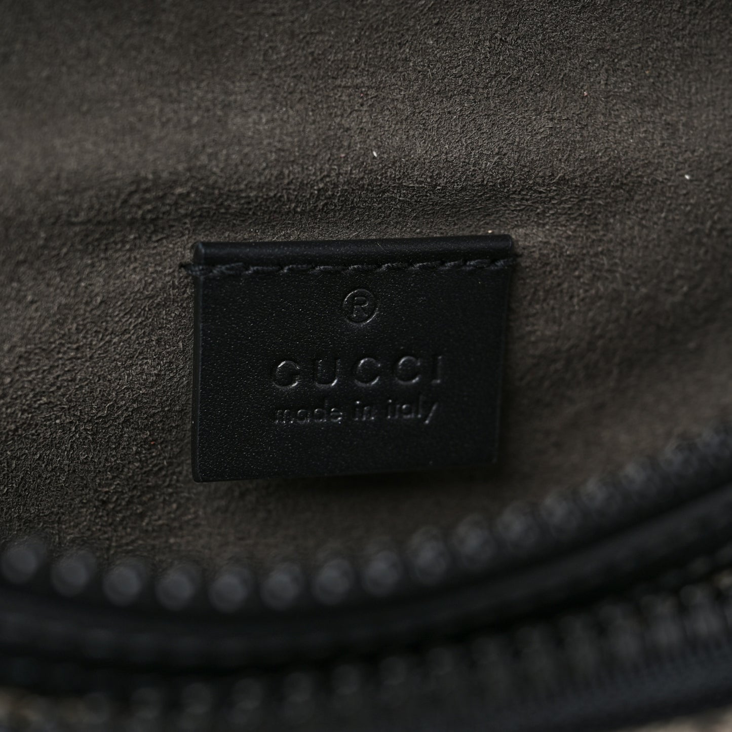 GG Supreme Monogram Belt Bag Black