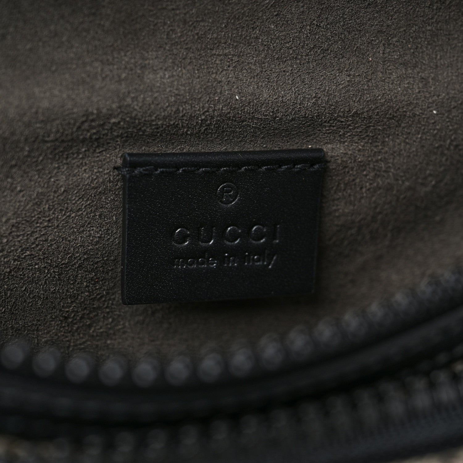 Gucci GG Supreme Monogram Belt Bag Black 6 of 10