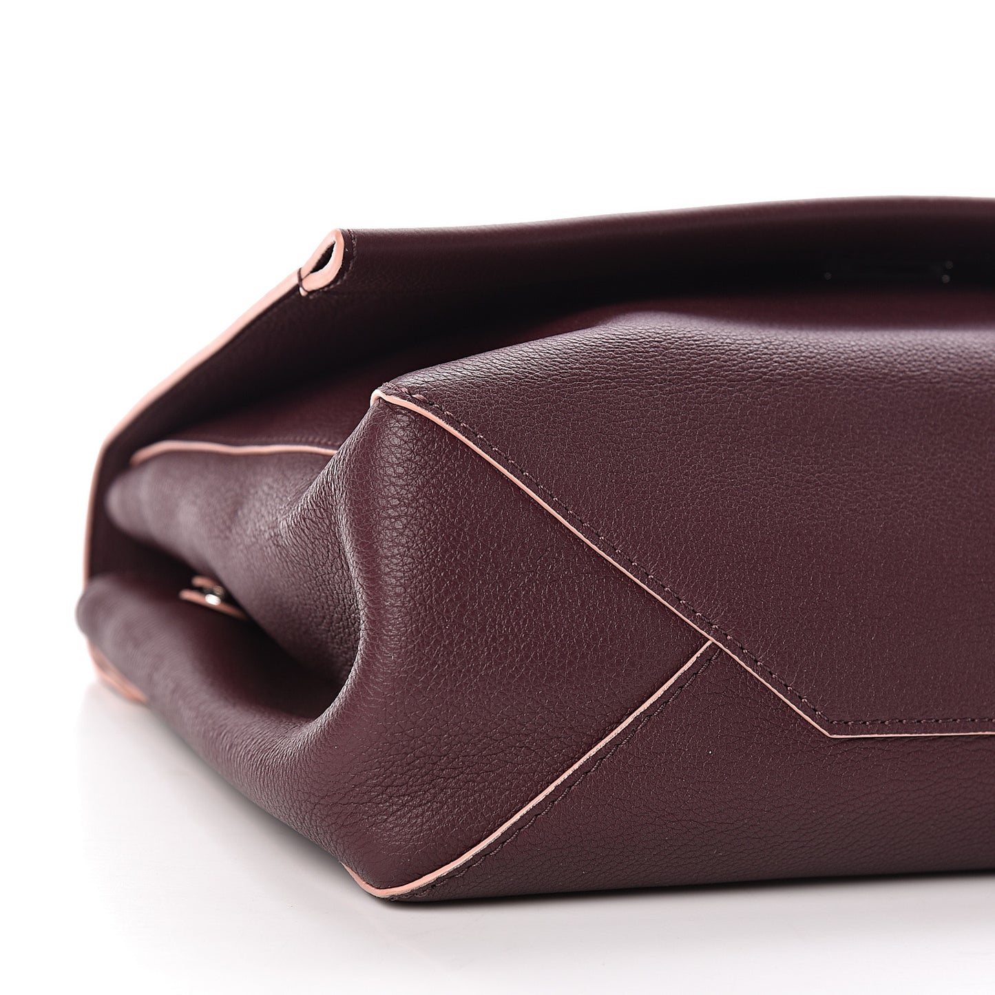 Soft Calfskin Lockme II Top Handle Prune