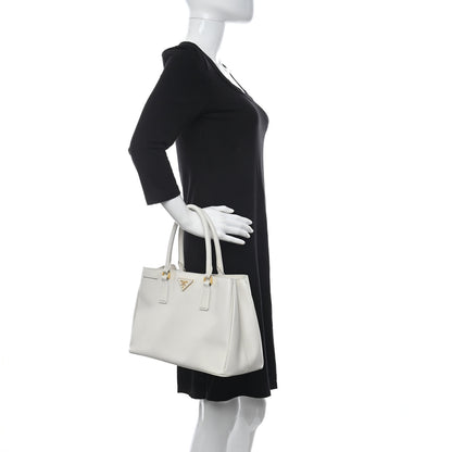 Prada Saffiano Medium Galleria Double Zip Tote Talco 2 of 11