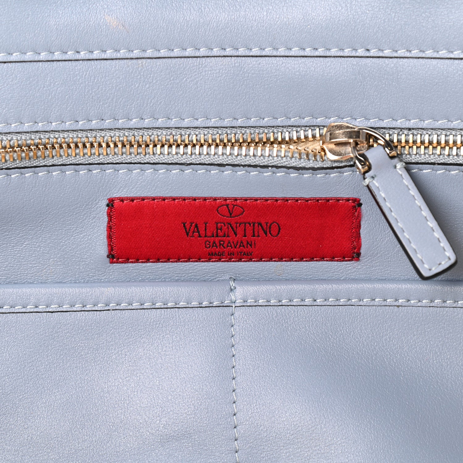 Valentino Garavani Vitello Medium Rockstud Tote Light Stone 6 of 9