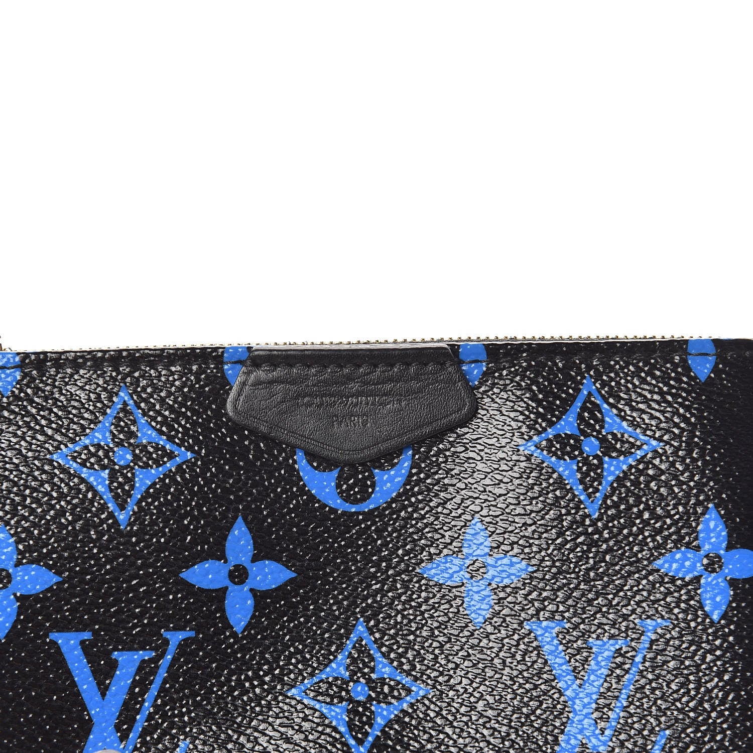 Louis Vuitton Colored Monogram Mini Pochette Accessories Blue Black 7 of 8