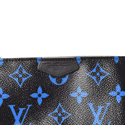 Louis Vuitton Colored Monogram Mini Pochette Accessories Blue Black 7 of 8