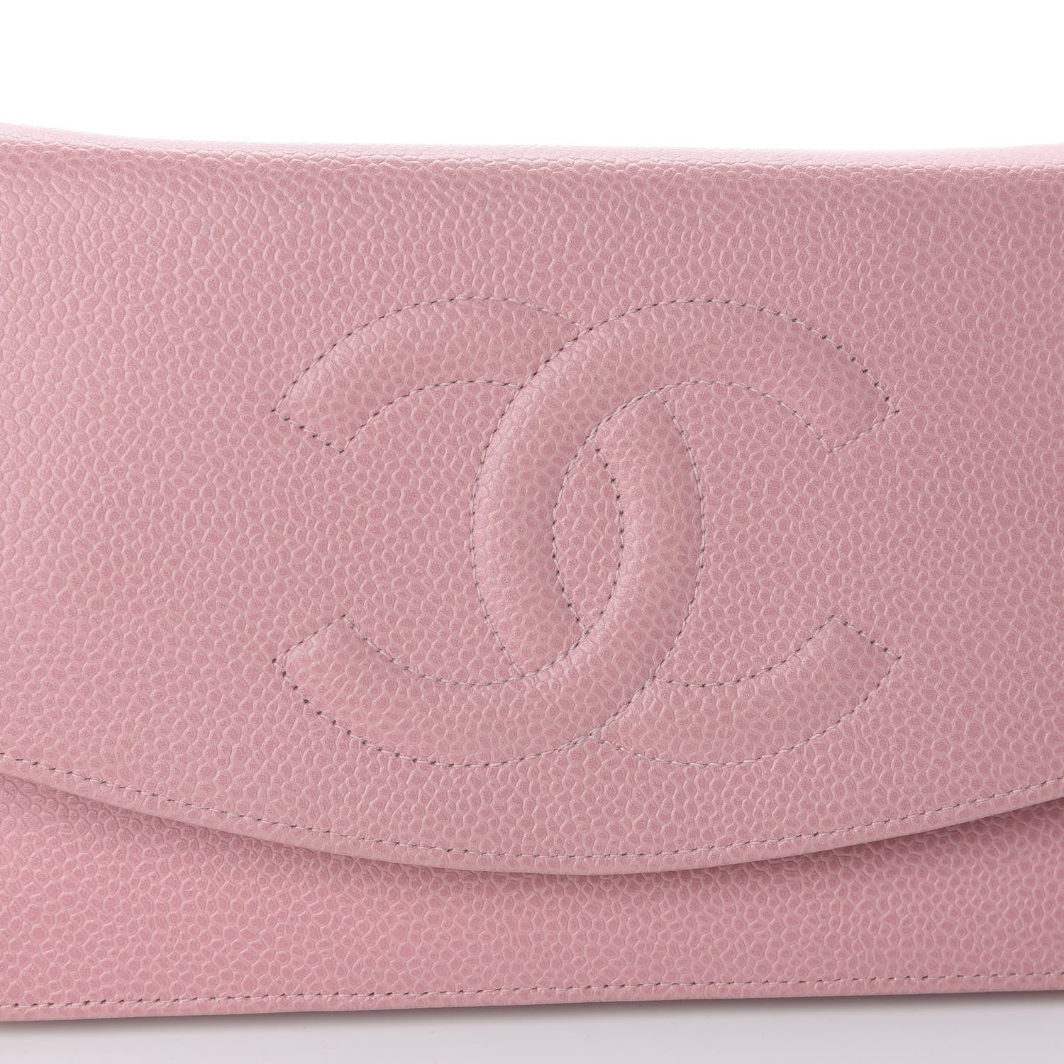Chanel Caviar Timeless CC Wallet On Chain WOC Pink 12 of 15
