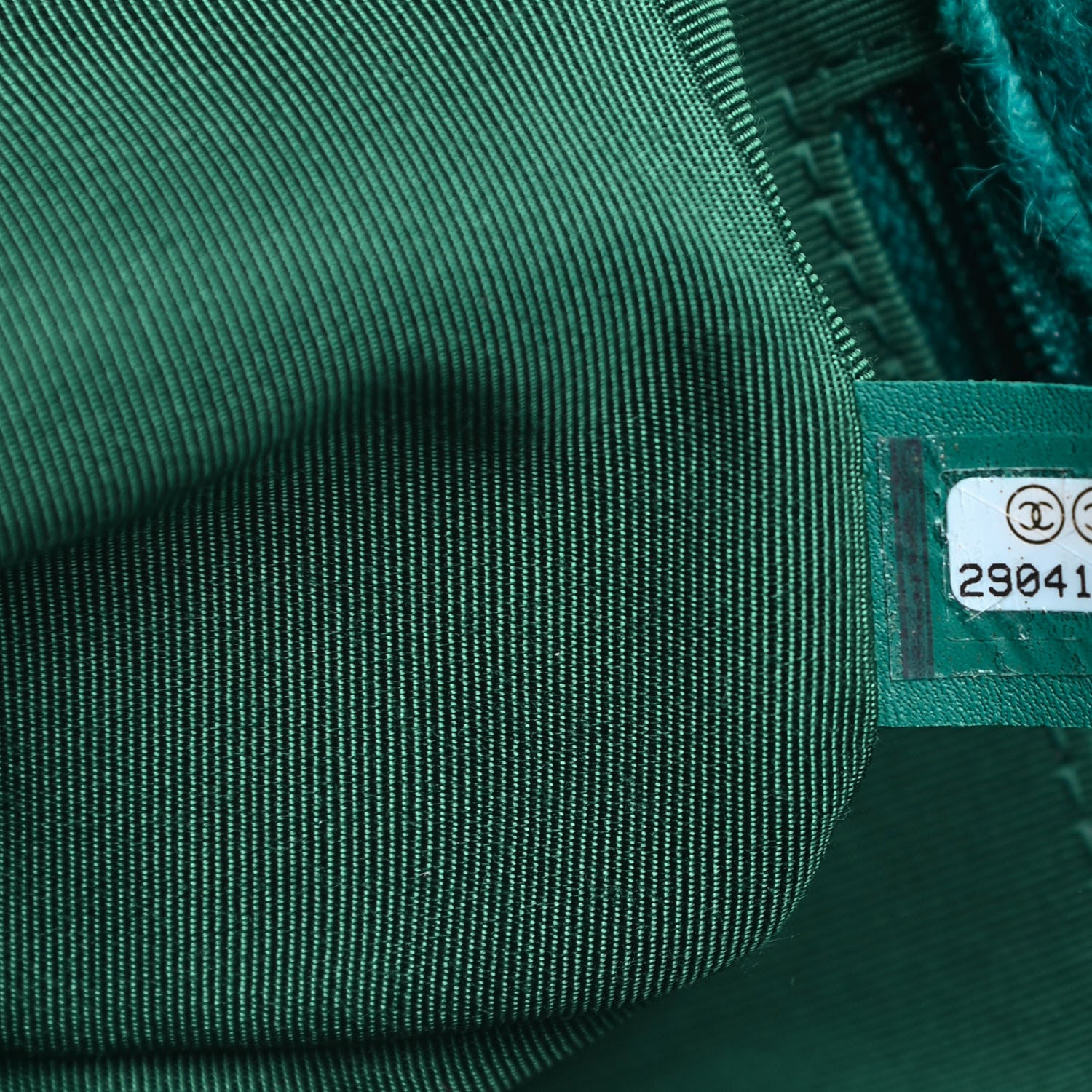 Chanel Tweed Quilted Medium Chanel 19 Flap Green 7 of 10