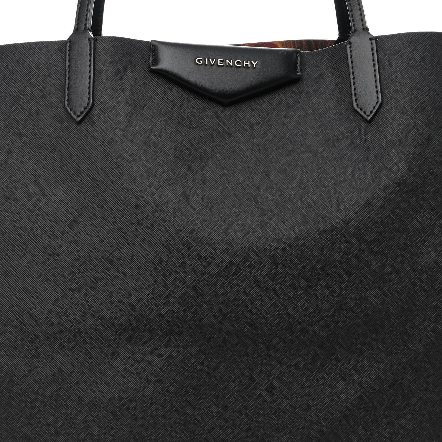 Givenchy Coated Canvas Peacock Print Small Antigona Tote Black 10 of 13