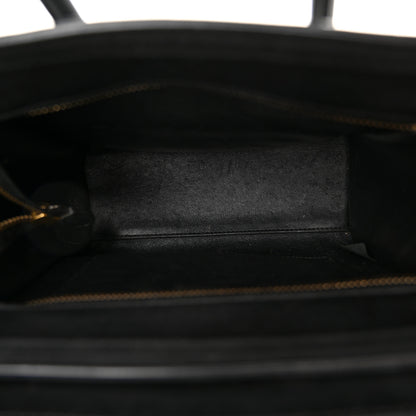 Celine Smooth Calfskin Nano Luggage Black 5 of 11