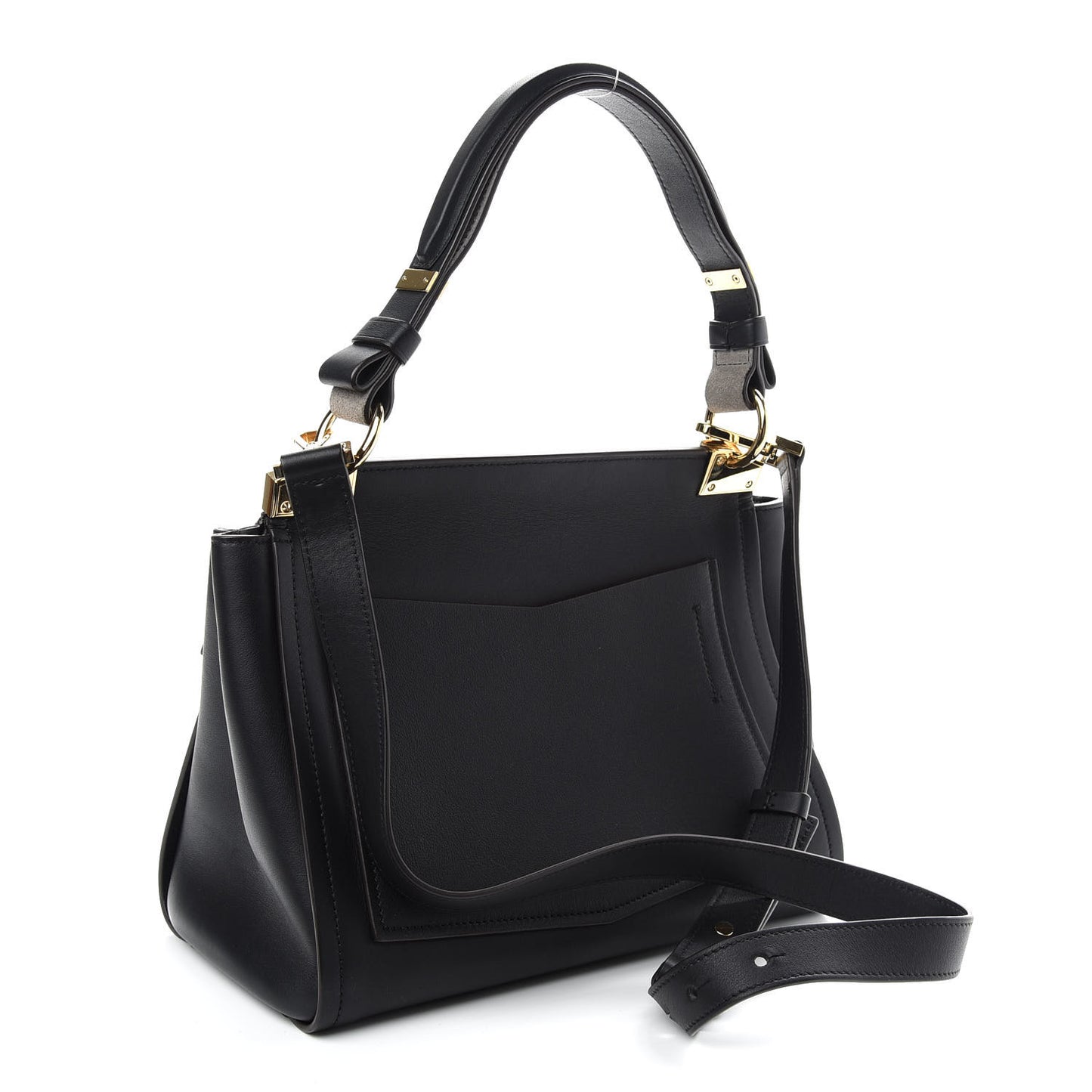 Calfskin Small Mystic Shoulder Bag Black