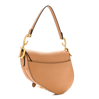 Christian Dior Grained Calfskin Saddle Bag Camello 2 of 9