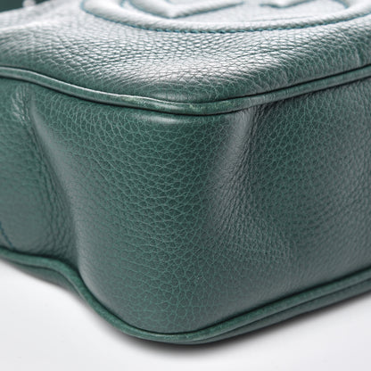Gucci Pebbled Calfskin Small Soho Disco Bag Emerald Green 8 of 10