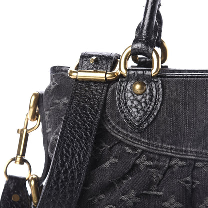 Louis Vuitton Denim Neo Cabby MM Black 11 of 13
