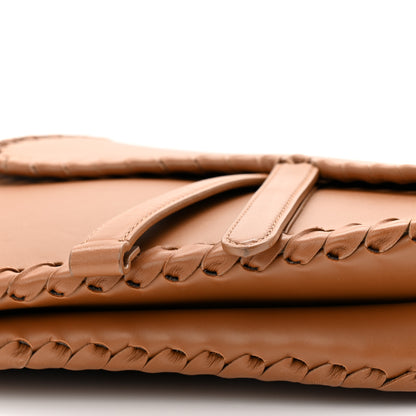 Christian Dior Calfskin Whipstitch Saddle Bag Brown 10 of 11