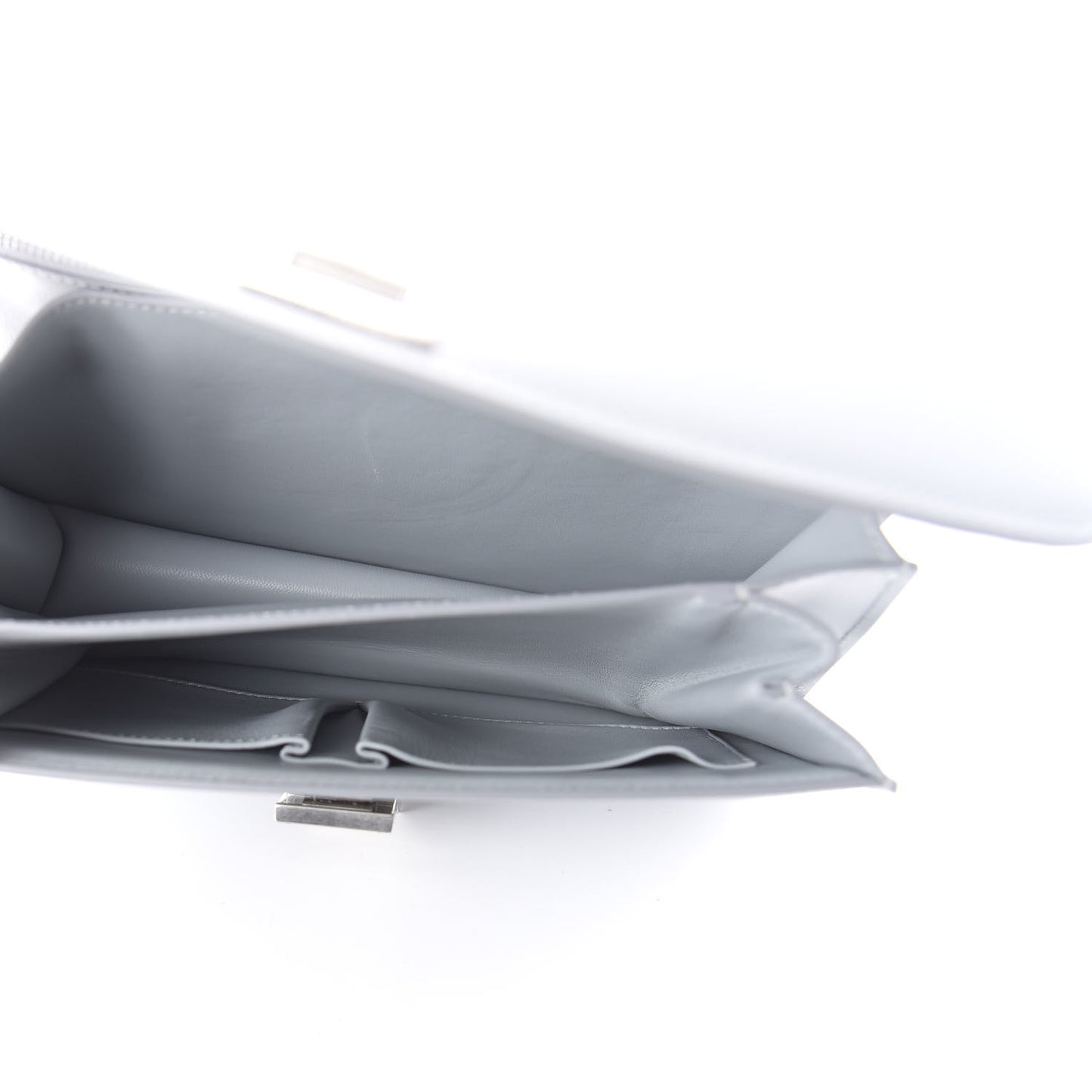 Smooth Calfskin Medium Classic Box Flap Bag Slate