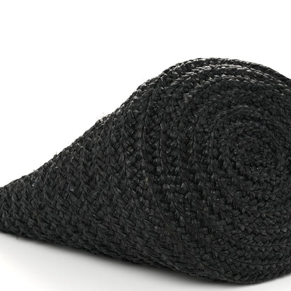 Saint Laurent Raffia Medium Panier Bag Black 8 of 9
