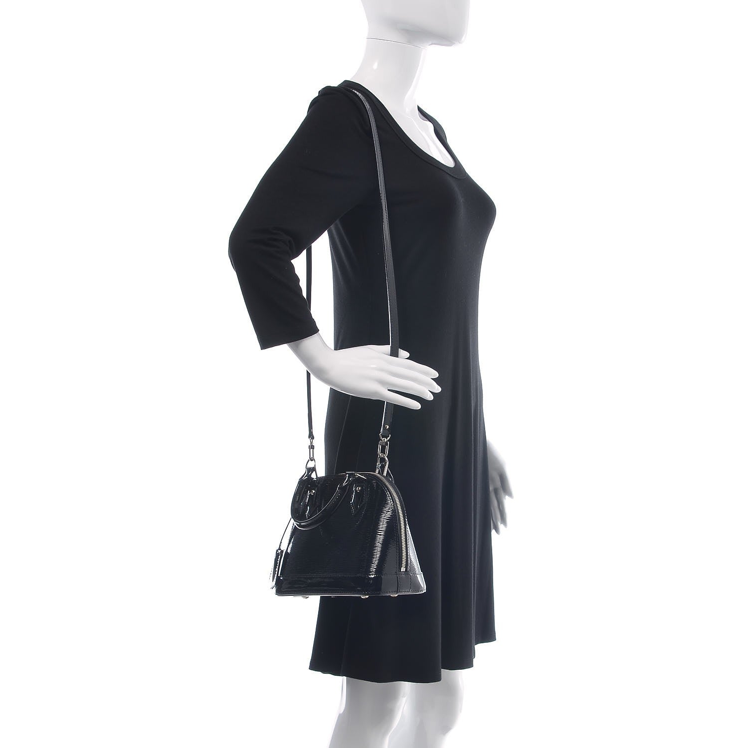 Louis Vuitton Epi Electric Alma BB Black 2 of 7