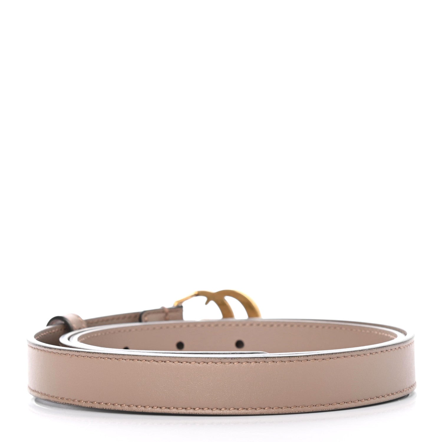 Gucci Calfskin Double G 20mm Belt 85 34 Porcelain Rose 2 of 4