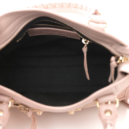 Balenciaga Chevre Gold Metallic Edge Hardware Mini City Rose Aubepine Bois de Rose 5 of 9