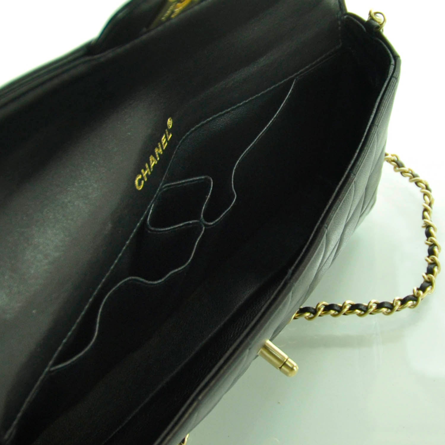 Chanel Lambskin East West Chocolate Bar Flap Black 10 of 11