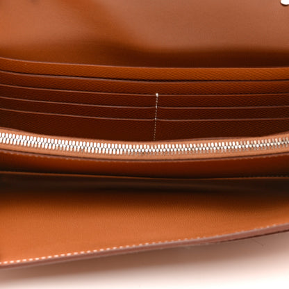 Hermes Epsom Constance Long Wallet To Go Gold 6 of 8